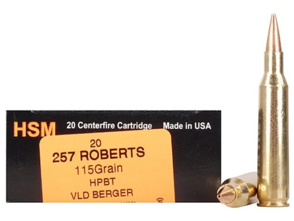 HSM Trophy Gold Ammo 257 Roberts +P 115 Gr has become known as one of the top ammo makers in the country.