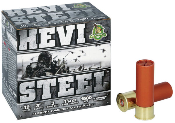 HEVI-Shot HEVI-Steel 12 Gauge 1-1/8 oz 2.75" 500 rounds